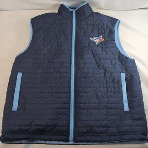 Toronto Blue Jays OFFICIAL MLB SGA Puffer Vest Adult Unisex XL Navy Sleeveless